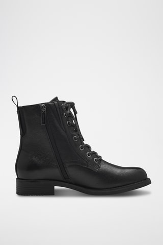 Boots en cuir - Noir