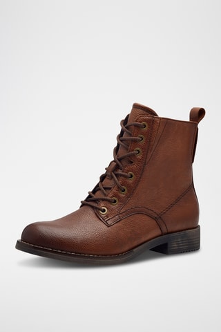Boots en cuir - Marron