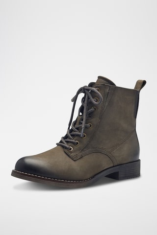 Boots en cuir - Kaki