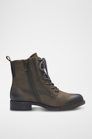 Boots en cuir - Kaki