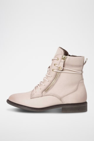 Boots en cuir - Rose clair