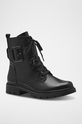 Boots en cuir - Noir