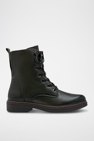 Boots en cuir - Kaki