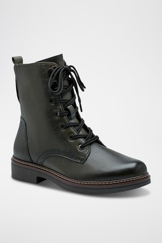 Boots en cuir - Kaki