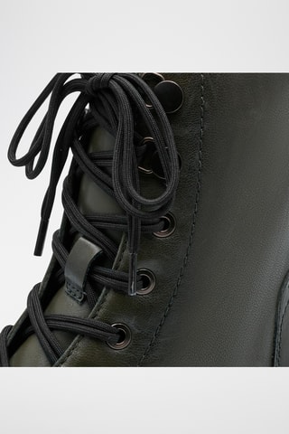Boots en cuir - Kaki