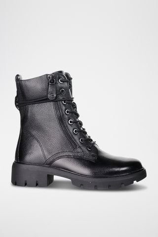 Boots en cuir - Noir 