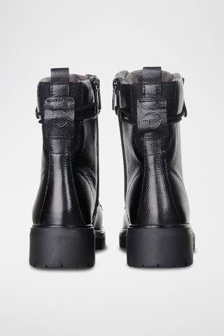 Boots en cuir - Noir 