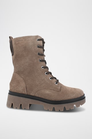 Bottines en velours - Marron
