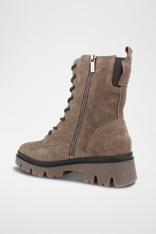 Bottines en velours - Marron