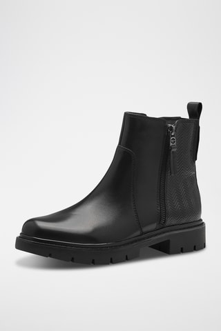 Boots en cuir - Noir