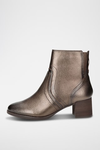 Bottines en cuir - Doré