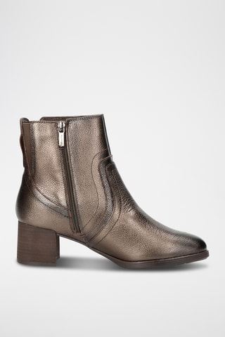 Bottines en cuir - Doré