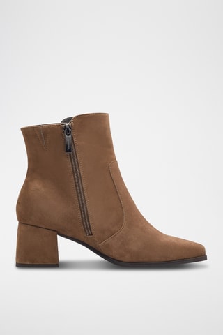 Bottines en nubuck - Marron