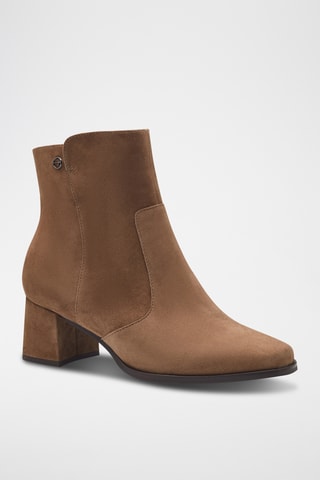 Bottines en nubuck - Marron