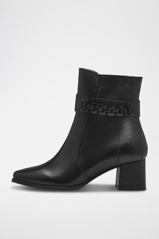 Bottines en cuir - Noir