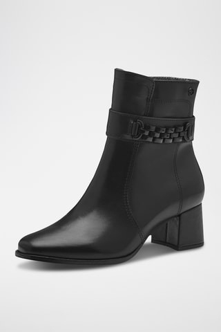 Bottines en cuir - Noir
