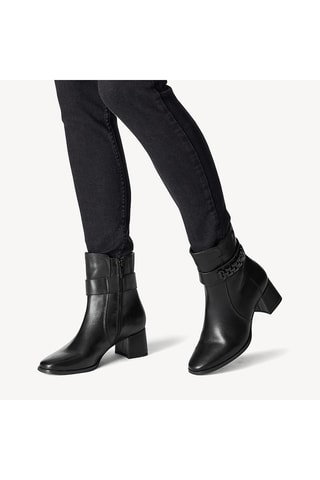 Bottines en cuir - Noir