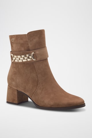 Bottines en nubuck - Beige