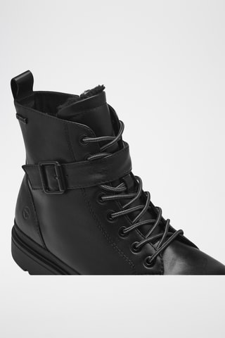 Boots fourrés en cuir - Noir