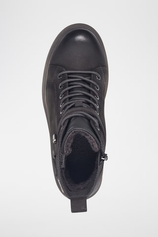 Boots fourrés en cuir - Gris foncé