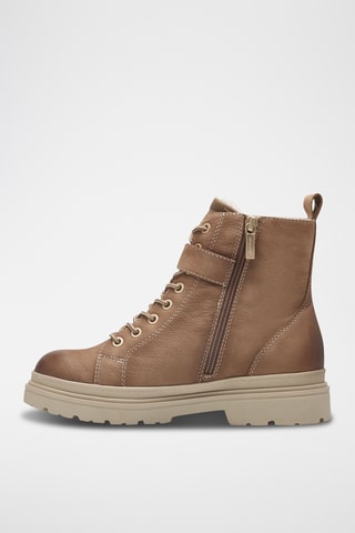 Boots en cuir - Beige