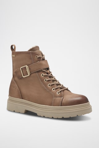 Boots en cuir - Beige