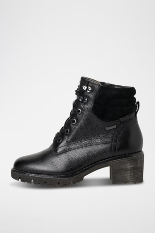 Boots en cuir - Noir 