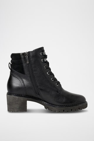 Boots en cuir - Noir 