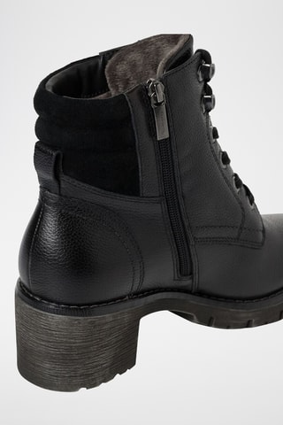 Boots en cuir - Noir 
