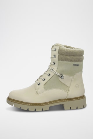 Boots fourrés en cuir - Vert d’eau