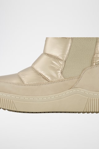 Boots fourrés en cuir - Beige