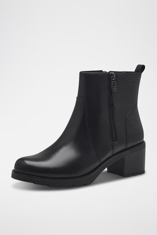 Bottines en cuir - Noir
