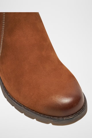 Bottines en cuir - Camel