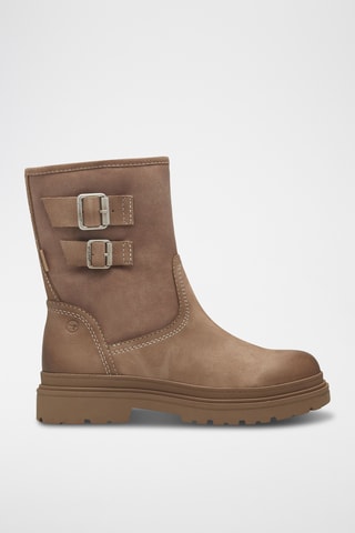 Boots en cuir - Beige
