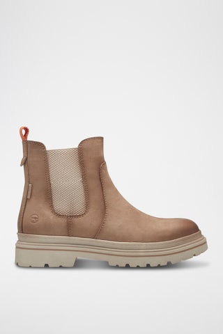 Boots en cuir - Marron clair