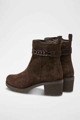 Bottines en nubuck - Marron