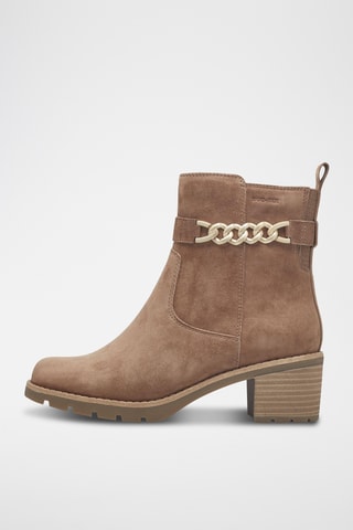 Bottines en nubuck - Beige