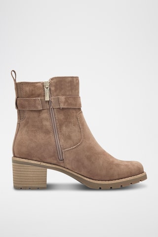 Bottines en nubuck - Beige