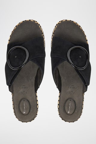 Mules en nubuck - Noir