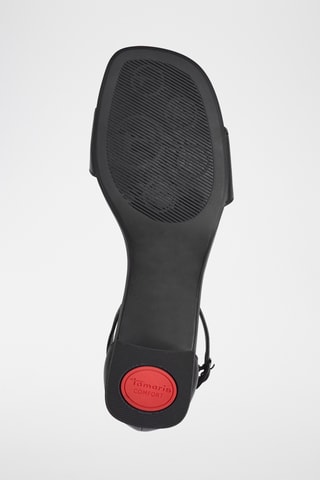 Sandales à talons en cuir - Noir 