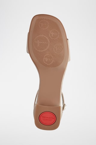 Sandales à talons en nubuck - Beige