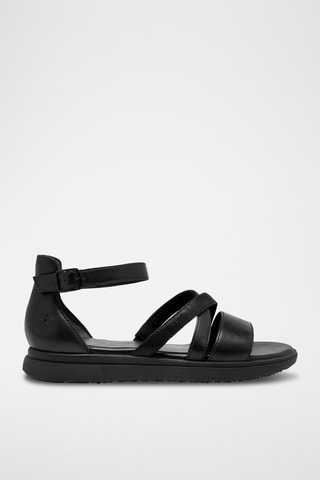 Sandales en cuir - Noir