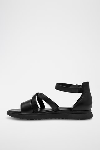 Sandales en cuir - Noir