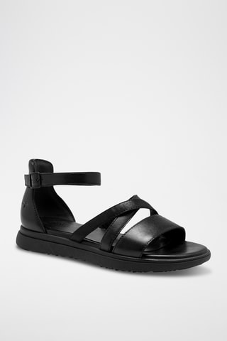 Sandales en cuir - Noir