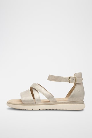 Sandales en cuir - Beige