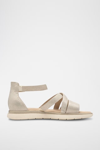 Sandales en cuir - Beige