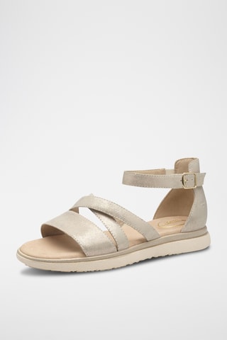 Sandales en cuir - Beige
