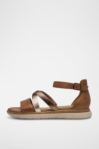 Sandales en cuir - Marron