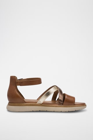 Sandales en cuir - Marron