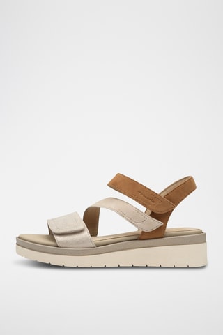 Sandales en nubuck - Doré